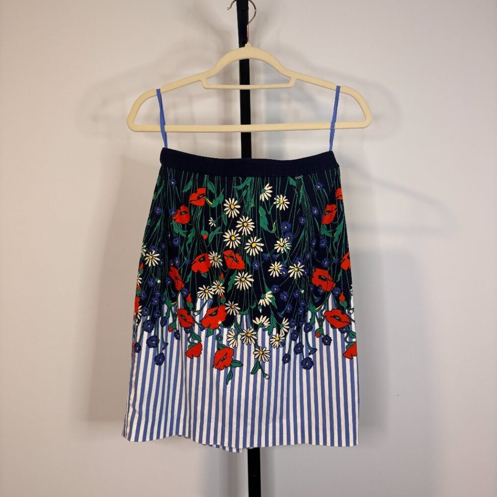 Anthropologie Postmark Vertical Garden Pencil Skirt - Size US0